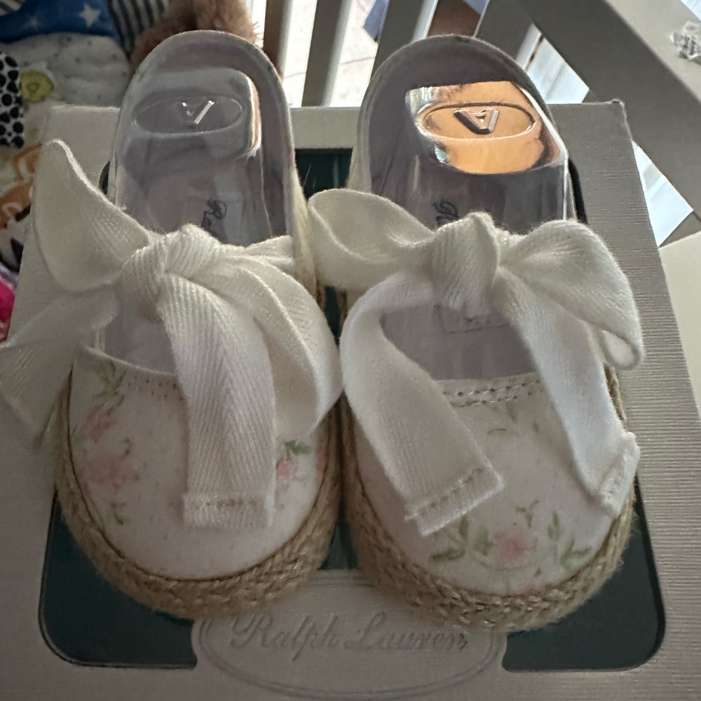 NIB Ralph Lauren baby girl shoes size2